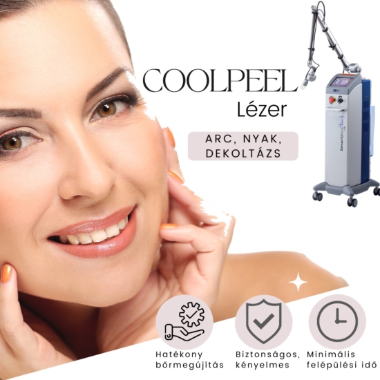 CoolPeel lézeres bőrmegújítás arc-nyak-dekoltázs